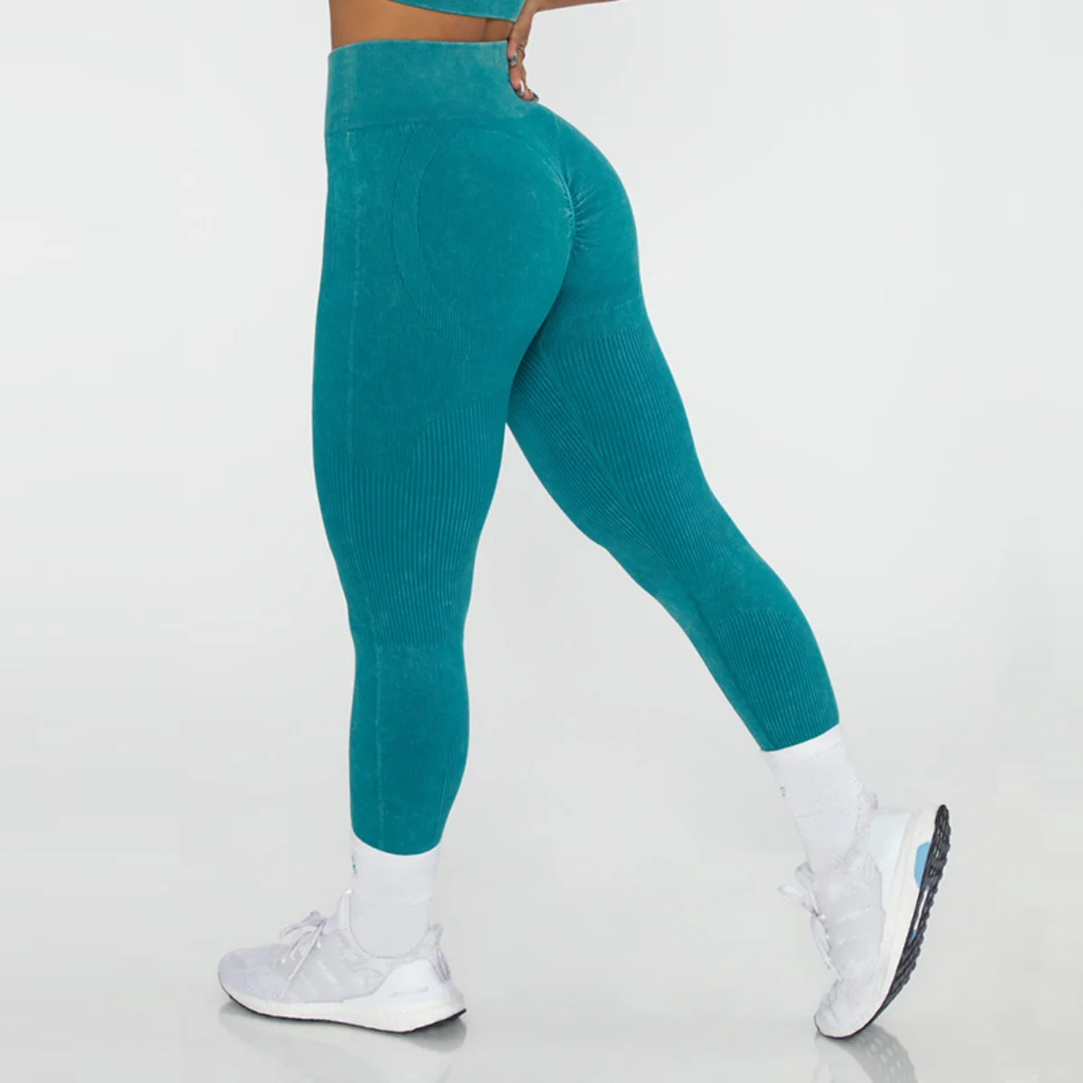 New Seamless Sand-washing High Waist and Hip Lifting Yoga Pants Women's Tight-fitting Outdoor Quick-drying Sports Fitness Pants