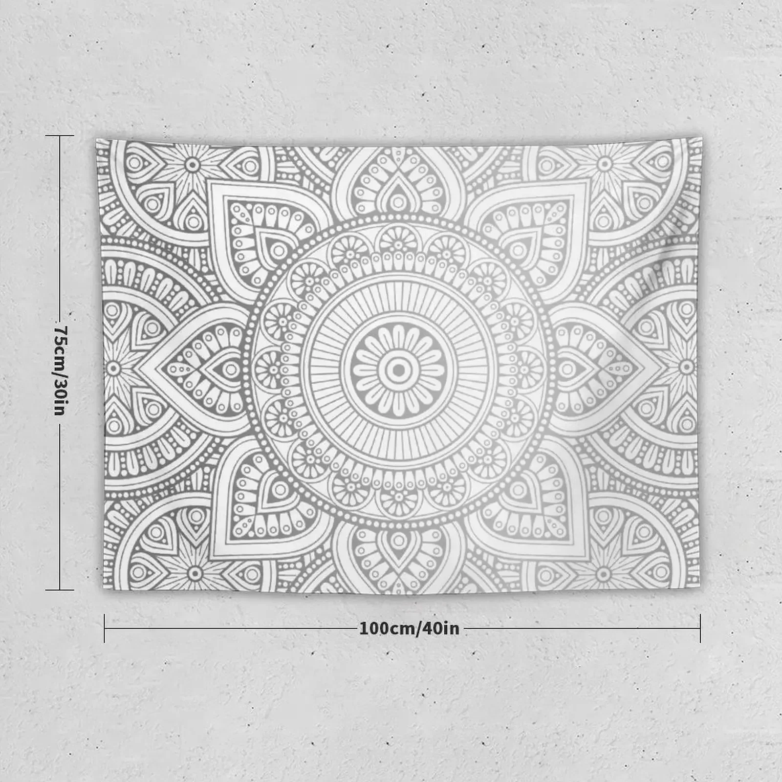 Серебряный гобелен с рисунком мандалы настенные гобелены украшения для комнаты