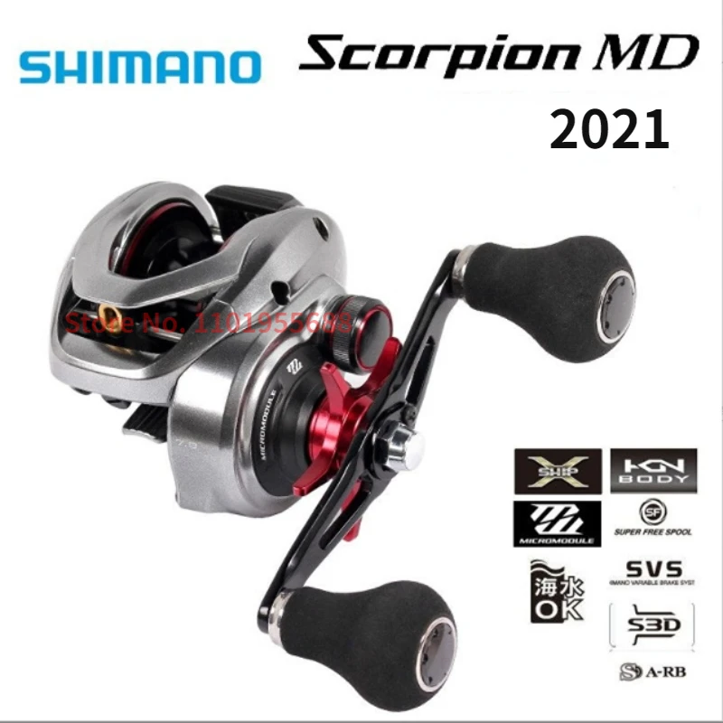 2021 SHIMANO SCORPION MD Saltwater Wheel 300XG 300XGLH 301XG 301XGLH Left or Right Hand Giant Fishing Baitcasting Reel