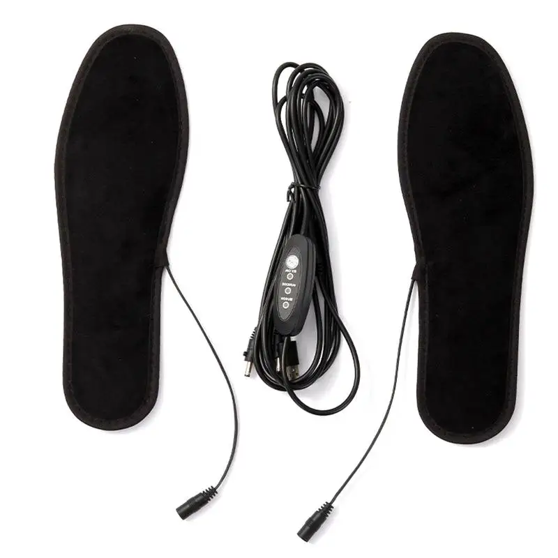 

USB Rechargeable Electric Heating Insole Foot Patch Feet Warm Sock Pad Mat sports insoles Winter Foot warmer Insoles heated