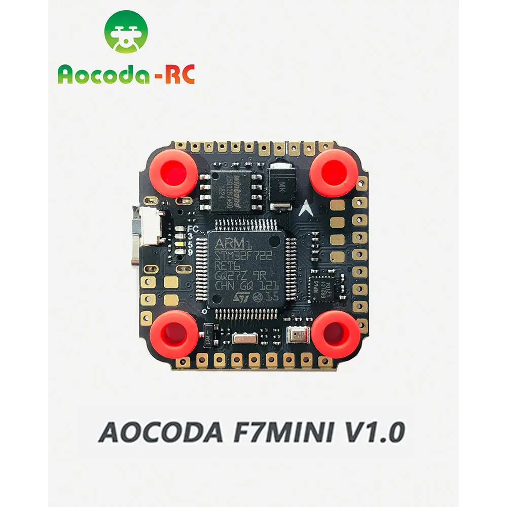 Aocoda-RC F7 MINI V1.0 контроллер полета MPU6500 w/ OSD барометр черный ящик FC RC FPV дроны |