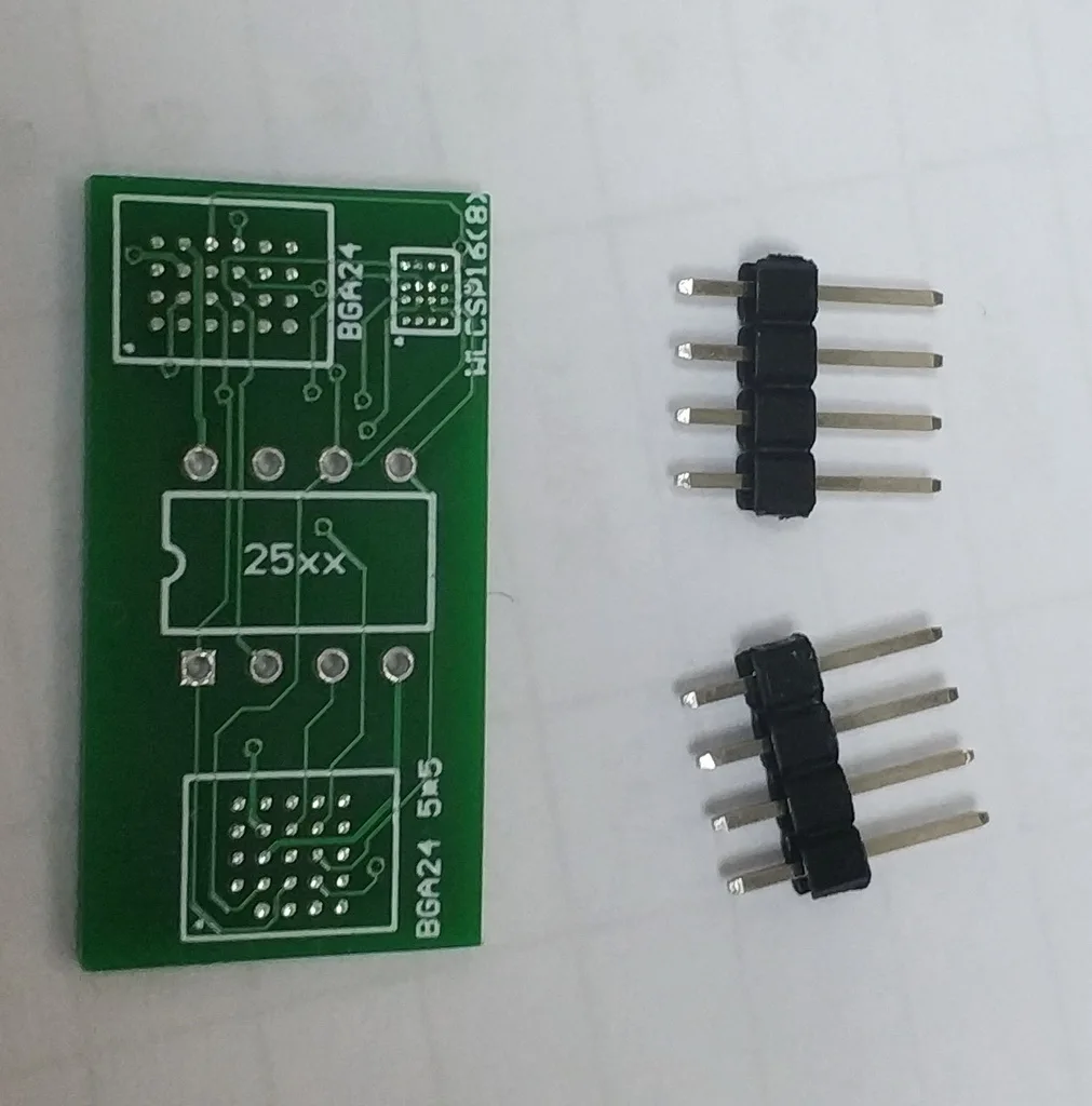 BGA24 to Dip8 4*6 Ball 5*5 Ball Adapter Board Simple Board 25-series Chip