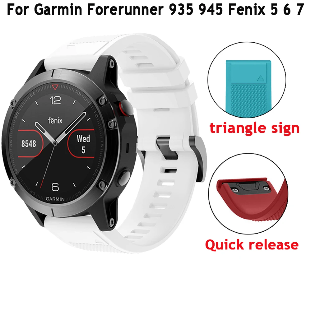 

Ремешок силиконовый для наручных часов, 22 мм, для Garmin Fenix 7 6 Pro 945 935 5 Plus