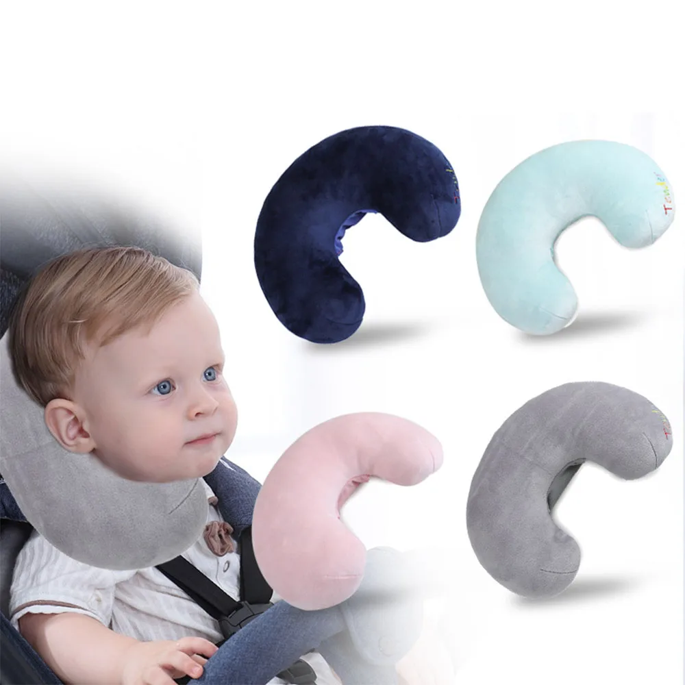 Подходит для детей 0-2 лет, детская подушка для шеи, U-образная Защитная Подушка, дорожная подушка на колесиках