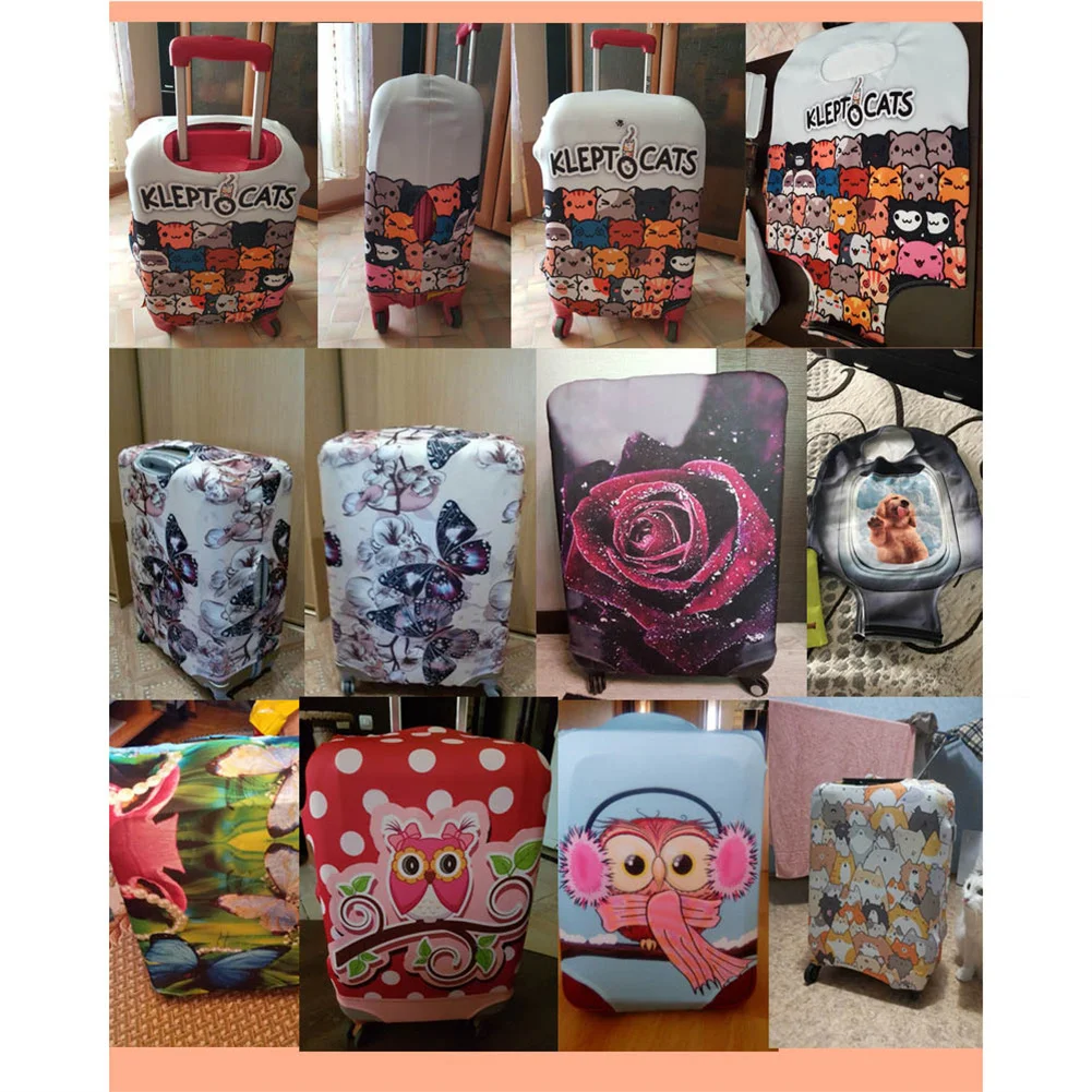 Suitcase Kawaii Covers Paw Heartbeat High Quality Cases for Aluminum Trolley Case Luggage Protect Cover Travel Accessories