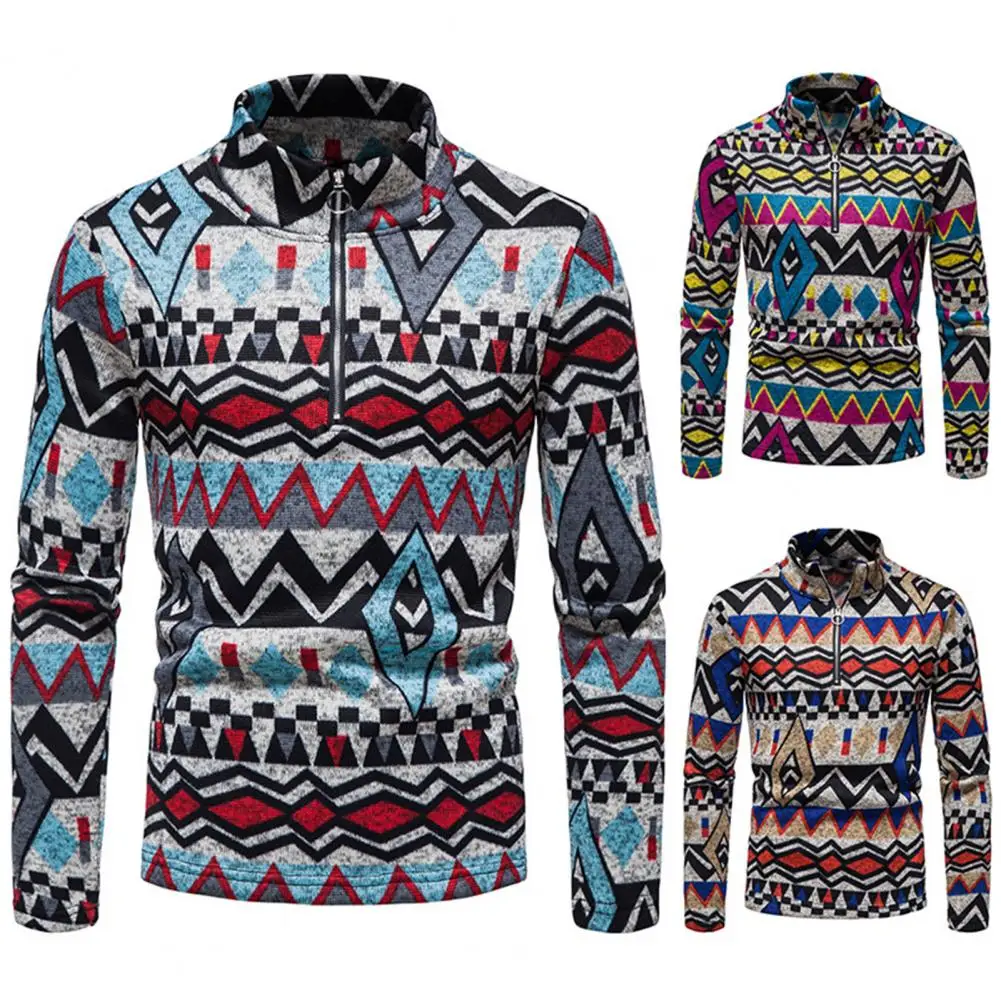 

Мужской пуловер контрастных цветов, трикотажный свитер с воротником-стойкой, Мужской Повседневный свитер с длинным рукавом, Мужская одежда...