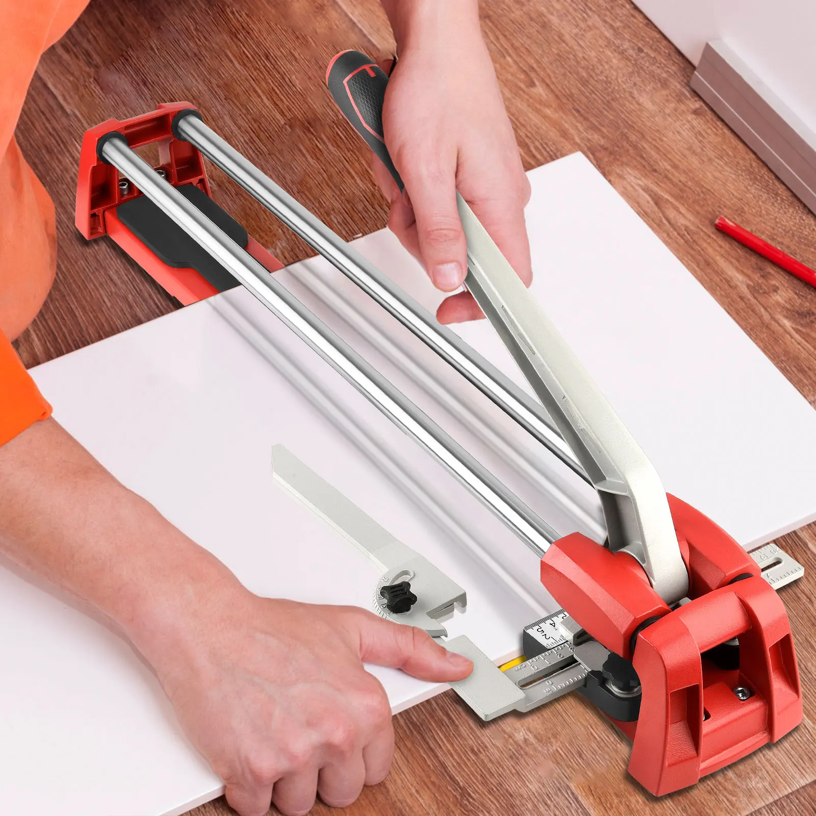 

Professional Manual Tile Cutter 600mm Aluminum Floor Cutter Push Knife Hand Tool Tile Machine Cutting Porcelain Ceramic Granite