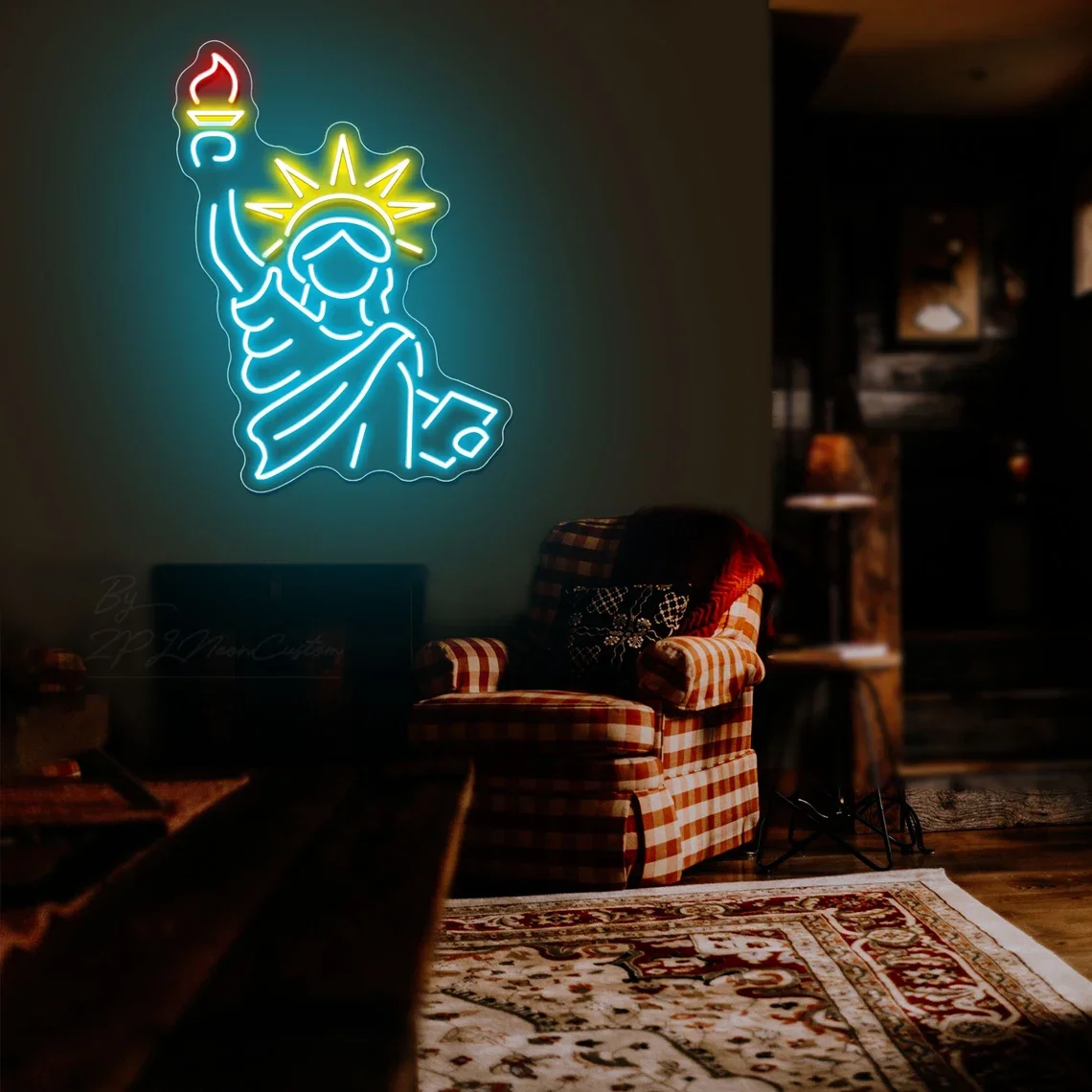 

Statue Of Liberty LED Neon Sign Led Sign for Bedroom Wall Art Decor Neon Decorations New York Landmark Signage