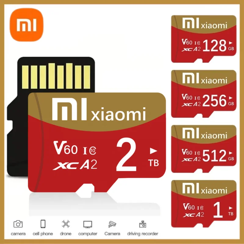 Карта памяти Xiaomi Ultra 2TB 1TB 128 ГБ 256 512 A1 Micro TF SD-карты SD