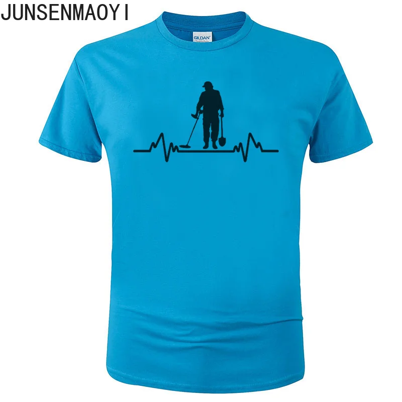 Новинка футболка из хлопка с изображением детектора сердцебиения повседневная