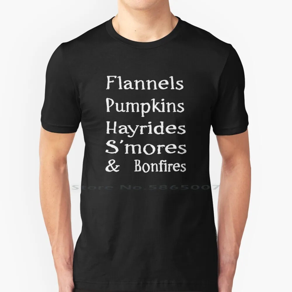 

T Shirt Bonfires Flannels S'mores Sweaters Campfires And Pumpkins , Autumn Shirt , Fall Shirts , Thanksgiving , Women's And Mens