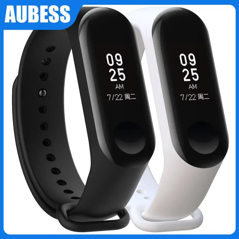 

1PC Silicone Bracelet Strap Replacement Wristband Durable Environmental TPU Material Adjustable Wristband For Mi Band