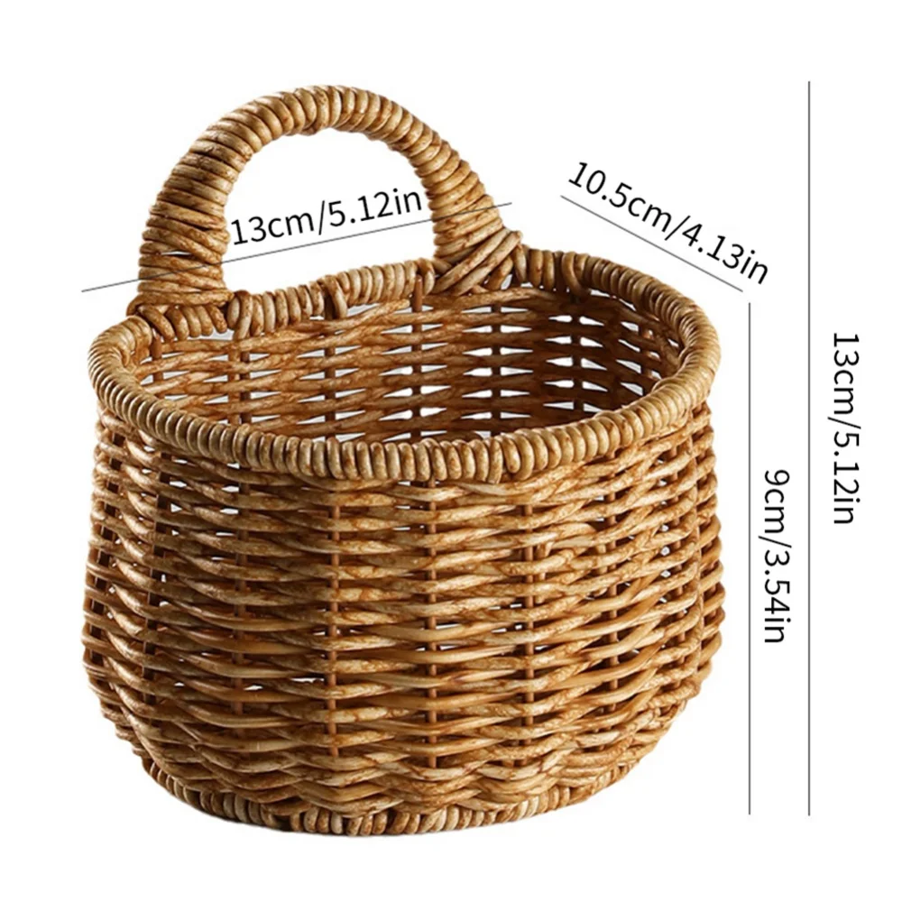 

Подвесная корзина для цветов из пластика коричневого цвета