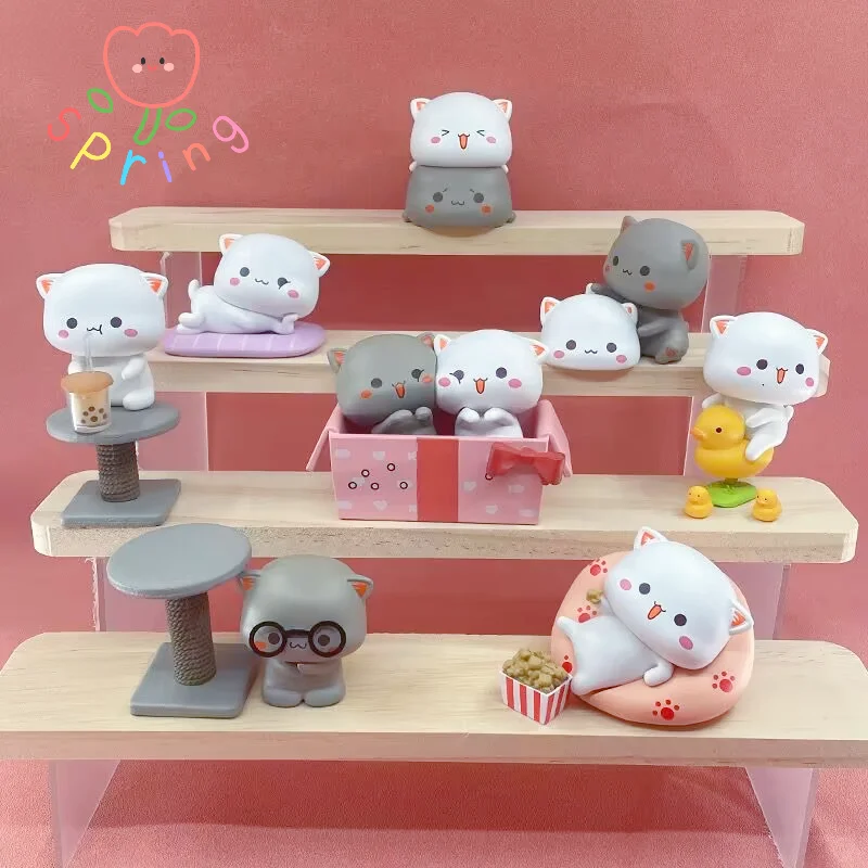 

Kawaii Mitao Cat 2 Season Lucky Cat Cheap Cute Cat Blind Box Toys Surprise Figure Cartoon Doll Collect Model Home Birthday Gifts