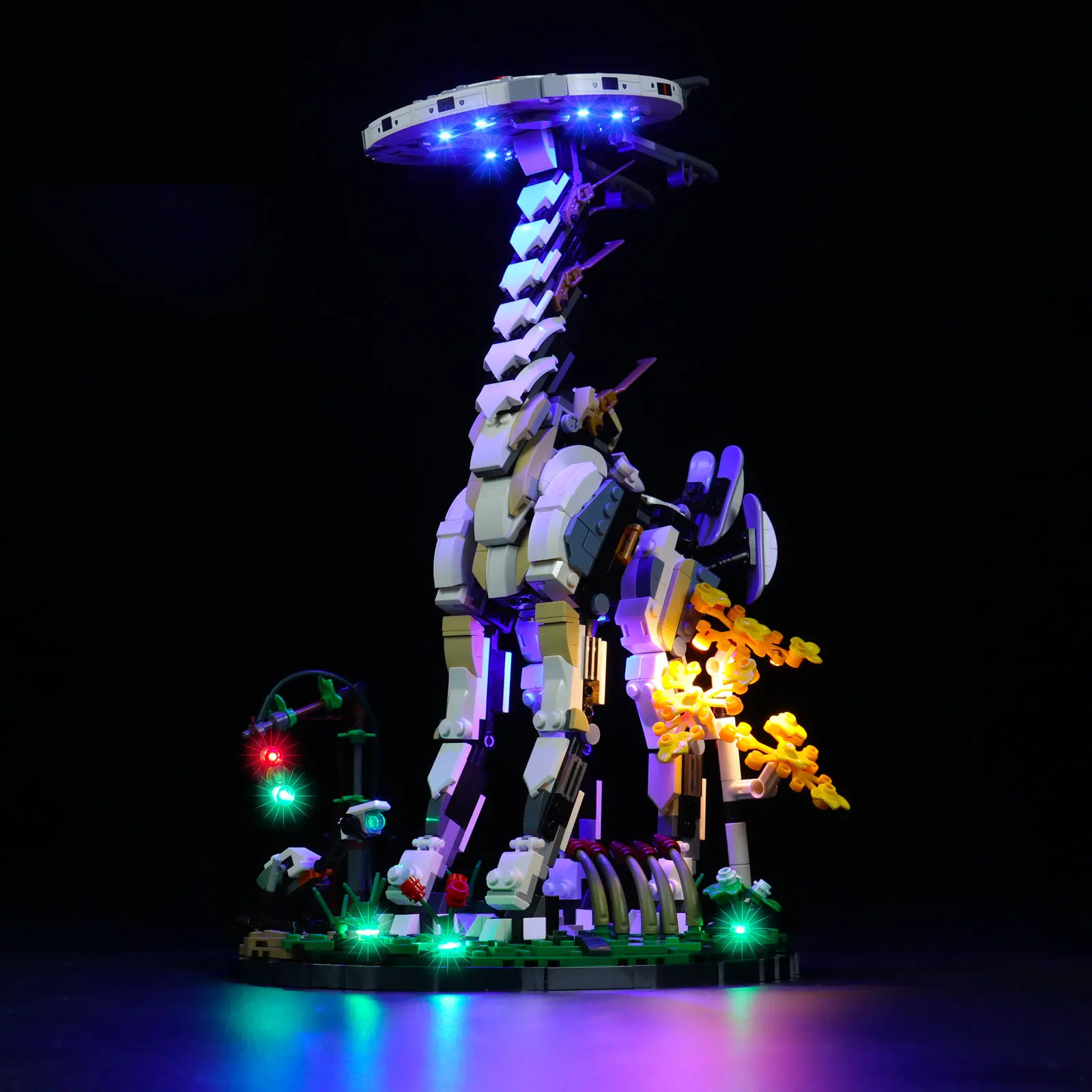 

LED Light For Ideas 76989 Horizon Forbidden West: Tallneck Building Blocks Lighting Toys Only Lamp+Battery Box