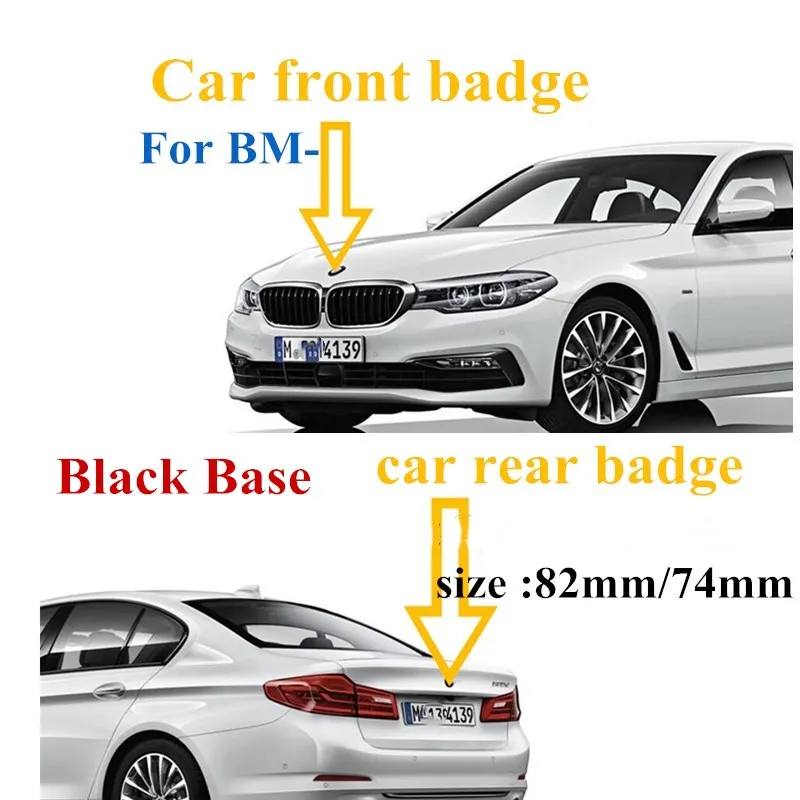 20 шт. черные фоны синий белый 82 мм Автомобильная эмблема значок капот передний