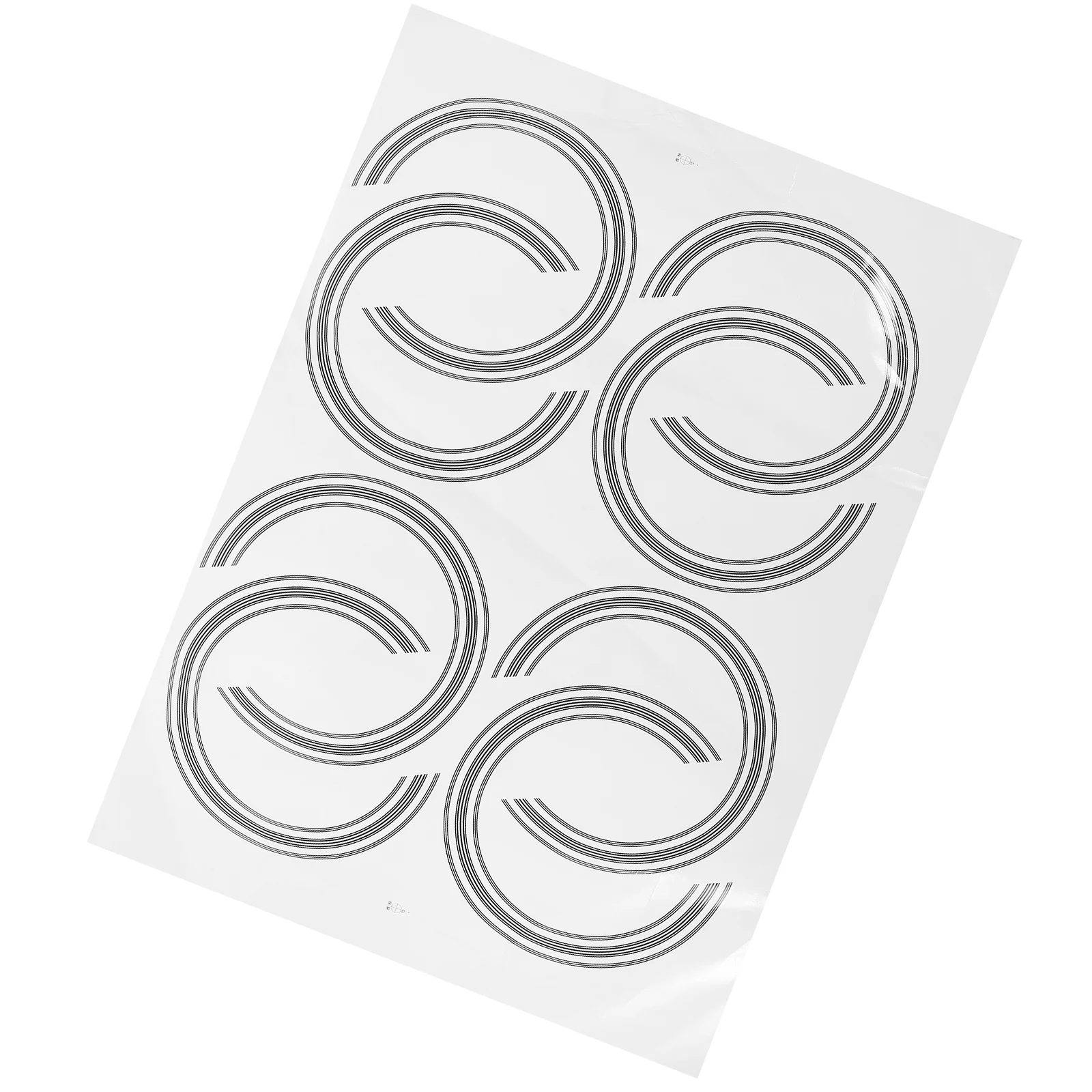 

8pcs Guitar Inlay Stickers Acoustic Hole Stickers Sound Hole Rings Guitar Decorations