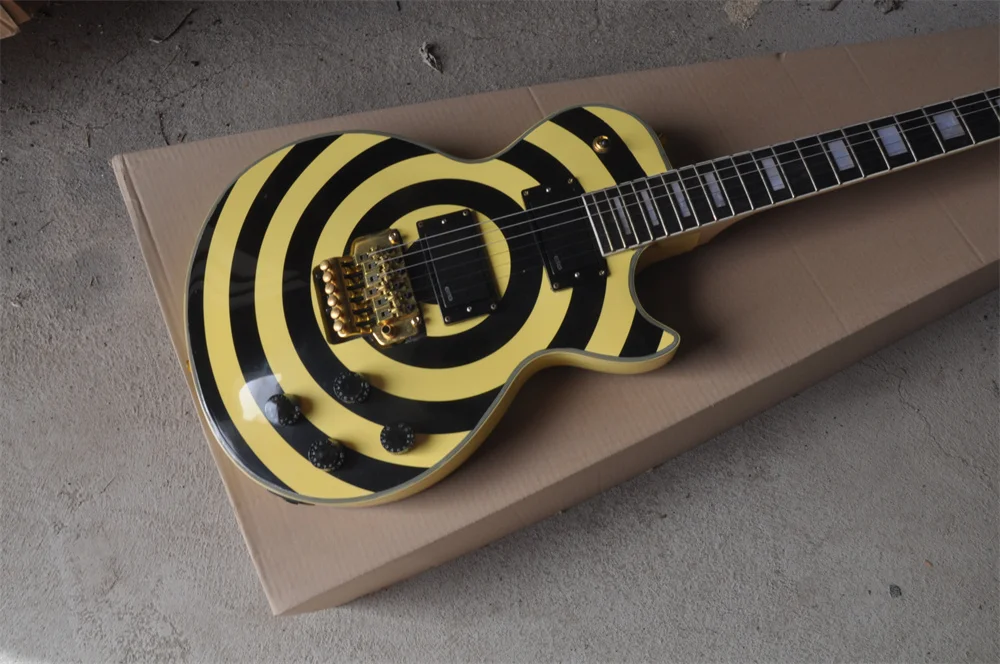 

Zakk Model Electric Guitar Cream Yellow Color Floyd Rose Bridge High Quality Guitarar in stock 202237