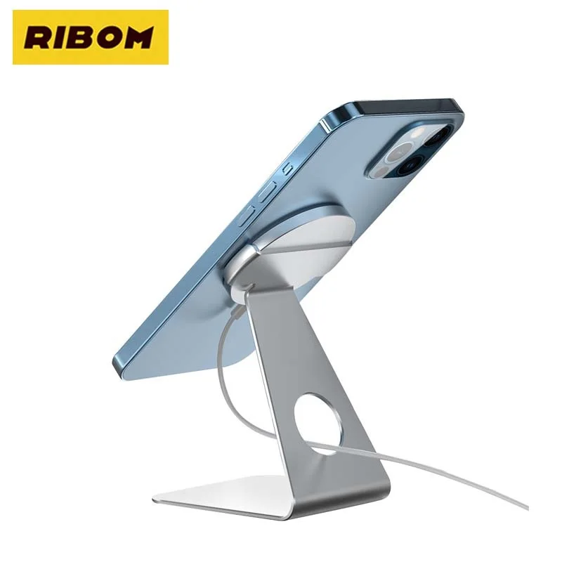 

New Phone Stand Holder For MagSafe Charger Aluminum Desktop Stand For IPhone 12/12Pro/12 Mini Compatible With Apple MagSafe