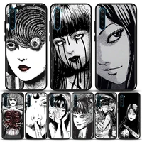 japanese manga horror comic tomie phone case for xiaomi redmi 9 9c nfc 9t 10 10c 6 7 8 a k40 k50 pro plus soft shell cover cases