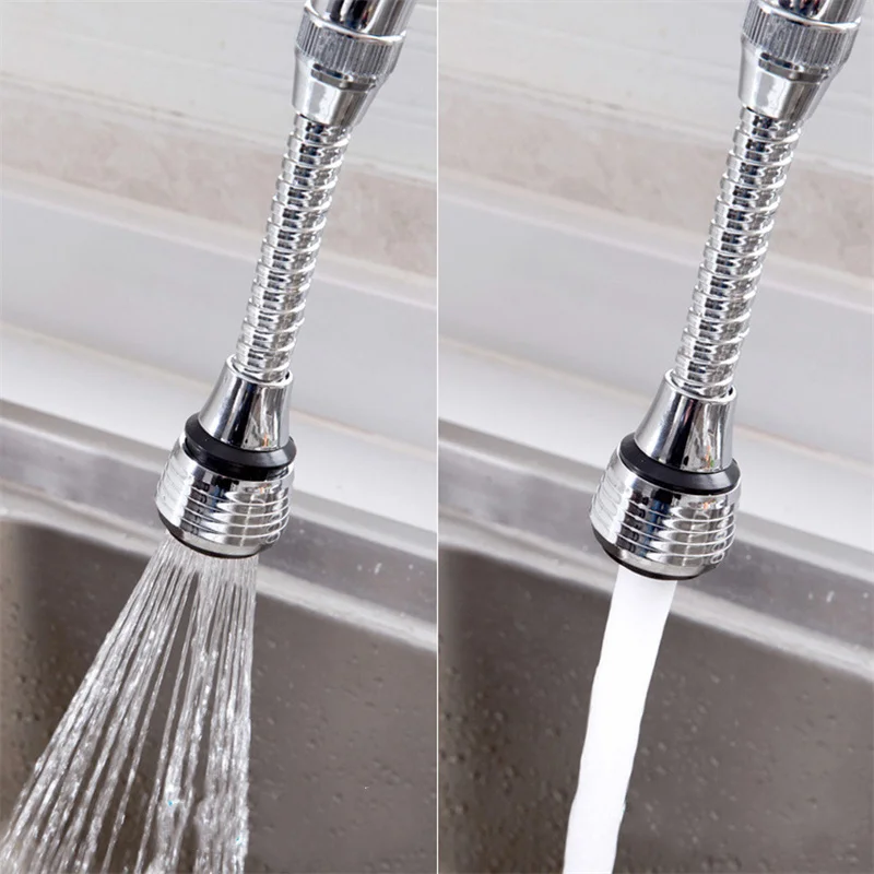 

Kitchen Gadgets 2 Modes 360 Rotatable Bubbler Stainless Steel Faucet Extender Water Saving Bathroom Kitchen Accessories Supplies