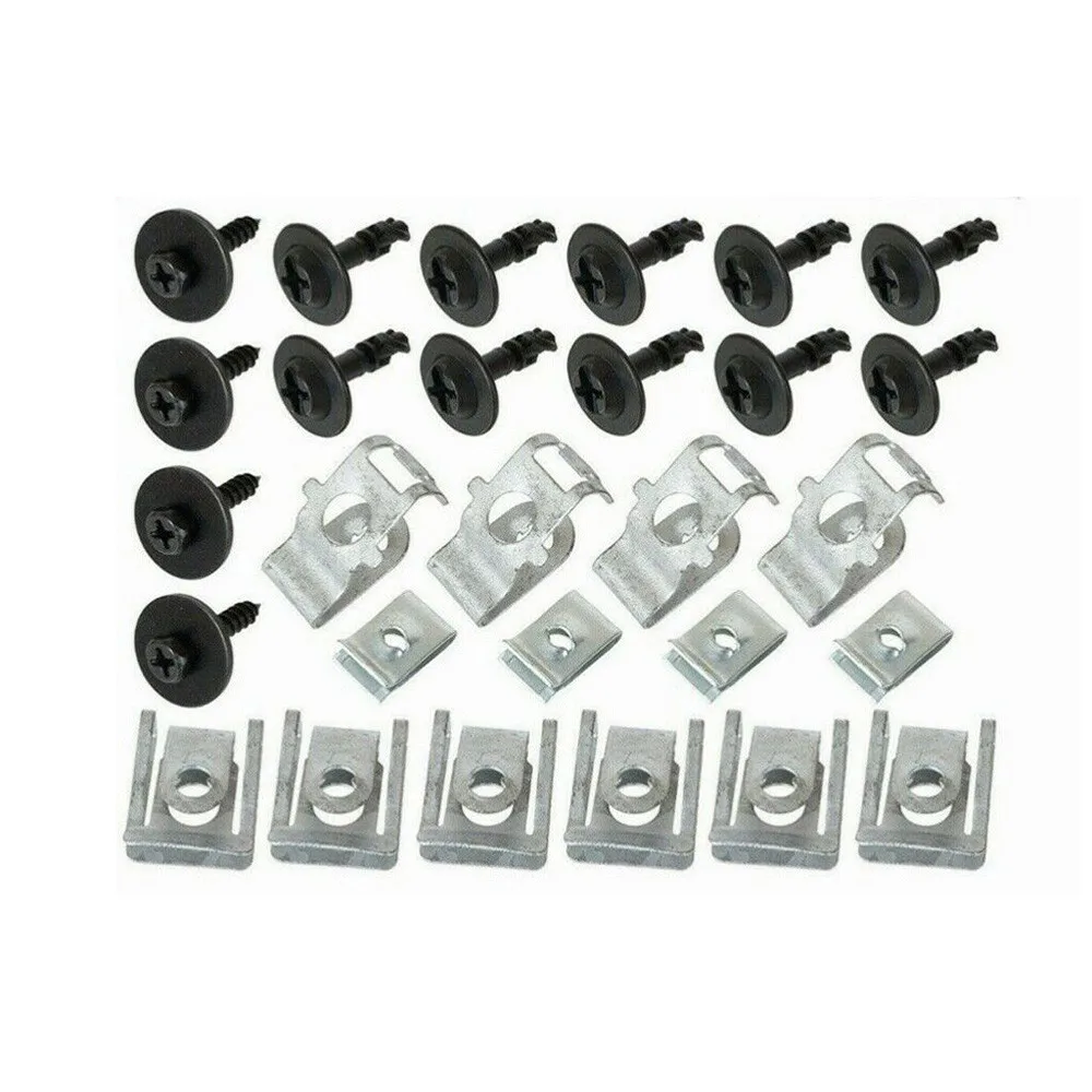 

28PCS ENGINE UNDERTRAY UNDER COVER CLIPS FITTING KIT FOR A4 B8 A5 8T Under Engine Gearbox Cover Clip Kit Fastener Screw