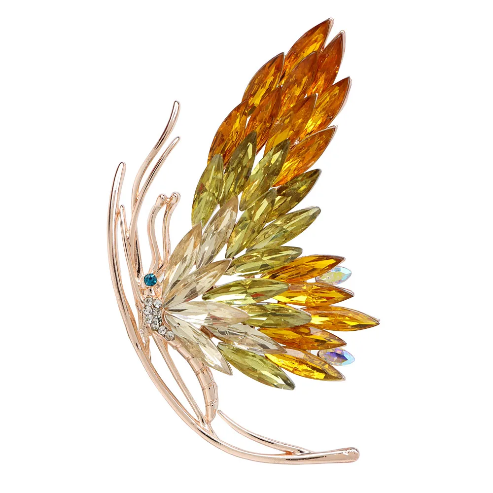

Женская Брошь бабочка CINDY XIANG, элегантная Свадебная бижутерия, 3 цвета на выбор