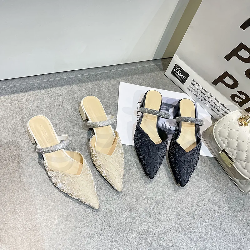 Shoes Med PU Basic Hoof Heels Rubber Fabric Rome Shoes Med PU Rome Fabric Basic Rubber Hoof