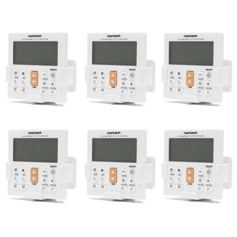 

CHUNGHOP 6X Universal LCD A/C Muli Remote Control Controller For Air Conditioner K-650E