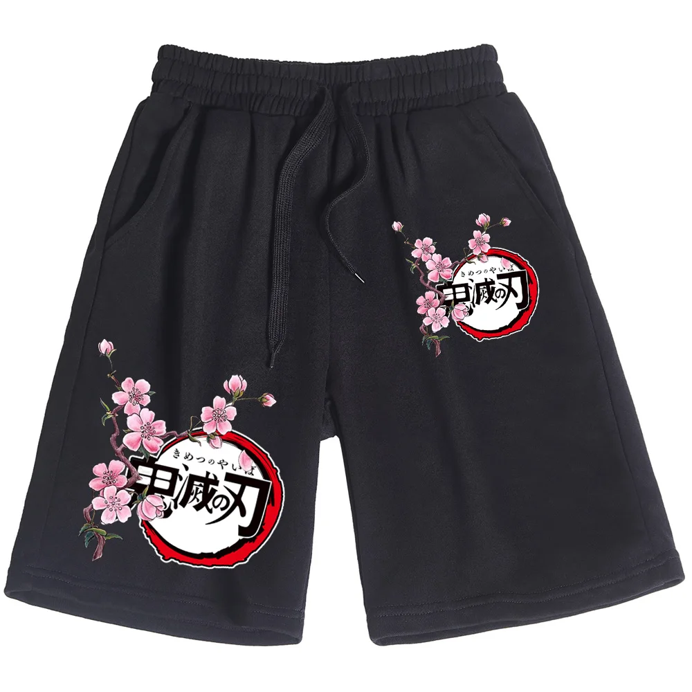 

Demon Slayer Kimetsu No Yaiba Short Pants Print Beach Shorts Streetwear Casual Cotton Sports Five Pants