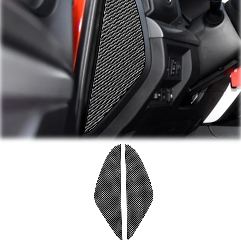 

Дверная подушка для защиты от столкновений, декоративная накладка, Наклейка для Toyota Tundra 2014-2018, автомобильные аксессуары, углеродное волокно