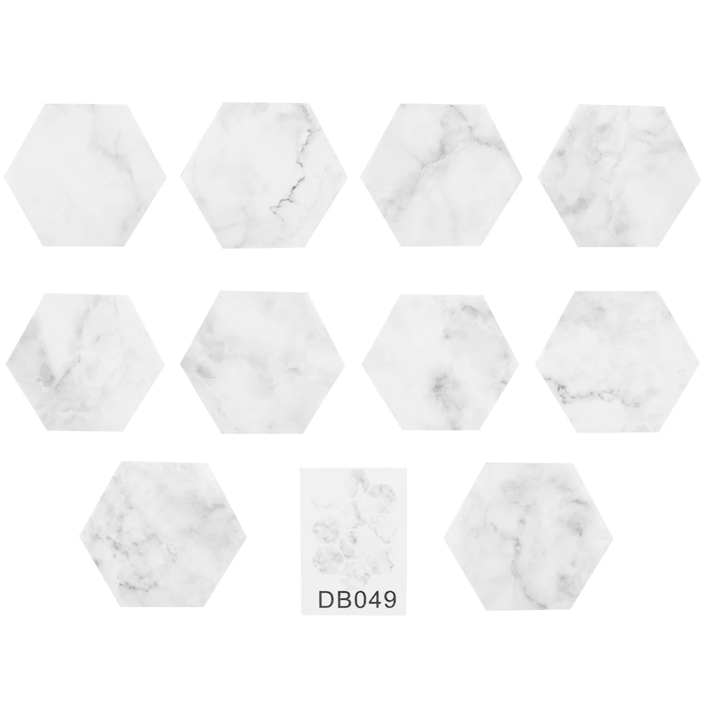 

10pcs/Set Hexagonal DIY Waterproof Non-slip Self-adhesive Floor Sticker Decoration