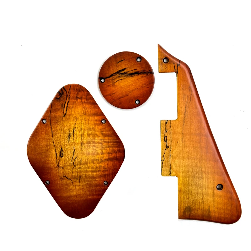 Hand-Made Maple ไม้กีตาร์ Pickguard & แผ่นหลังฝาครอบสวิทช์ Cavity Cover