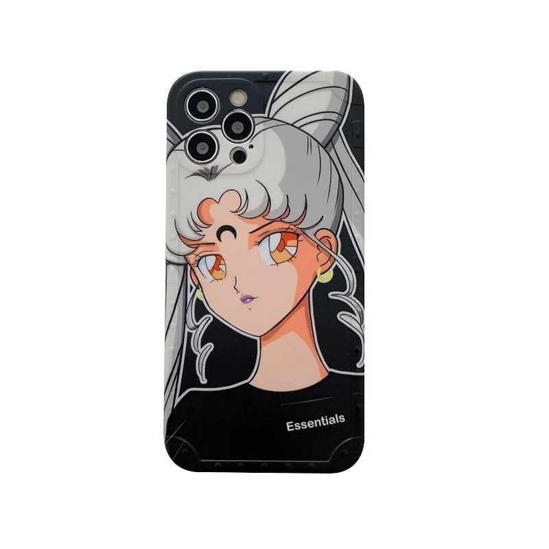 

Anime Sailor Moon Girl Phone Case Cover for IPhone 7 8 Plus 11 12 13 Pro X XR XS Max Shockproof Case for IPhone 13 Cases