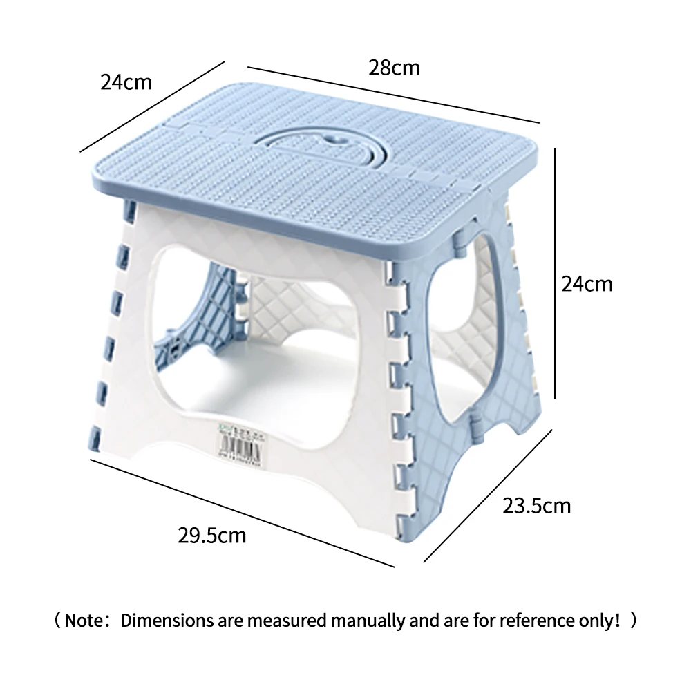 

Plastic Multi Purpose Folding Step Stool Home Bathroom Train Outdoor Storage Foldable Kids Holding Stool Adults Camping Fishing