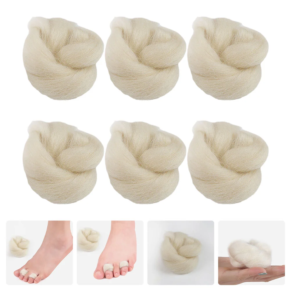 

Toe Bunionseparator Straightener Spacers Toes Corrector Wool Small Splint Lambs Pads Feet Corn Cushion Cushions Padprotectors