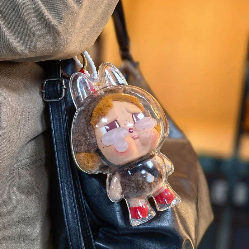 Прозрачный защитный чехол для серии POPMART CRYBABY виниловый плюшевый лица