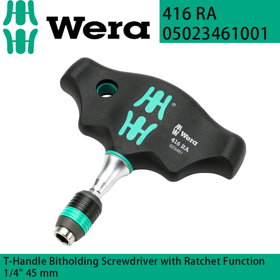 WERA 05023461001 Битарная отвертка с Т-образной ручкой и функцией храпового механизма
