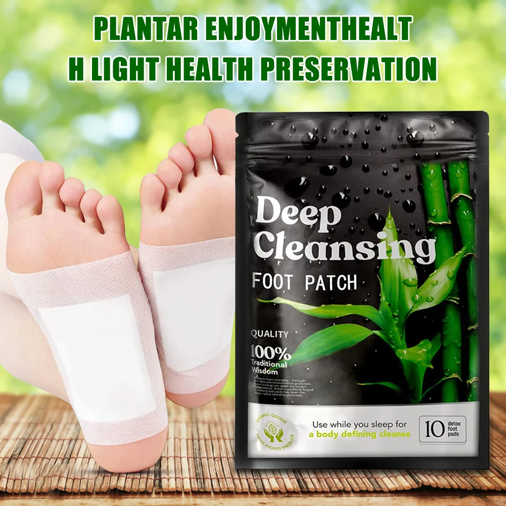 

Детокс-патчи для ног для снятия стресса глубокий сон бамбуковый уксус имбирь лечение ног токсины для тела очищающие подушечки забота о здор...