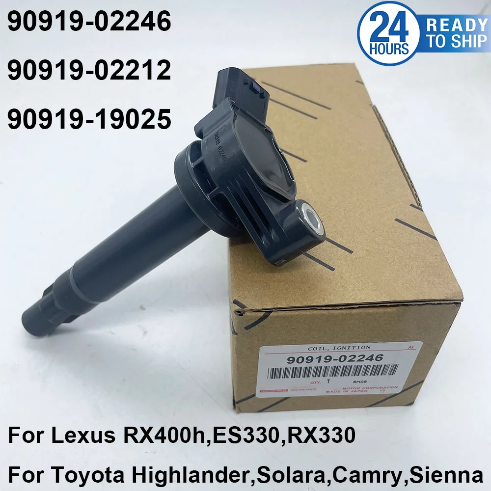 

90919-02246 90080-19025 Original Box Ignition Coils For D-ENSO 9091902246 90919-02212 For Toyotaa Highlander Solara Camry Lexuss