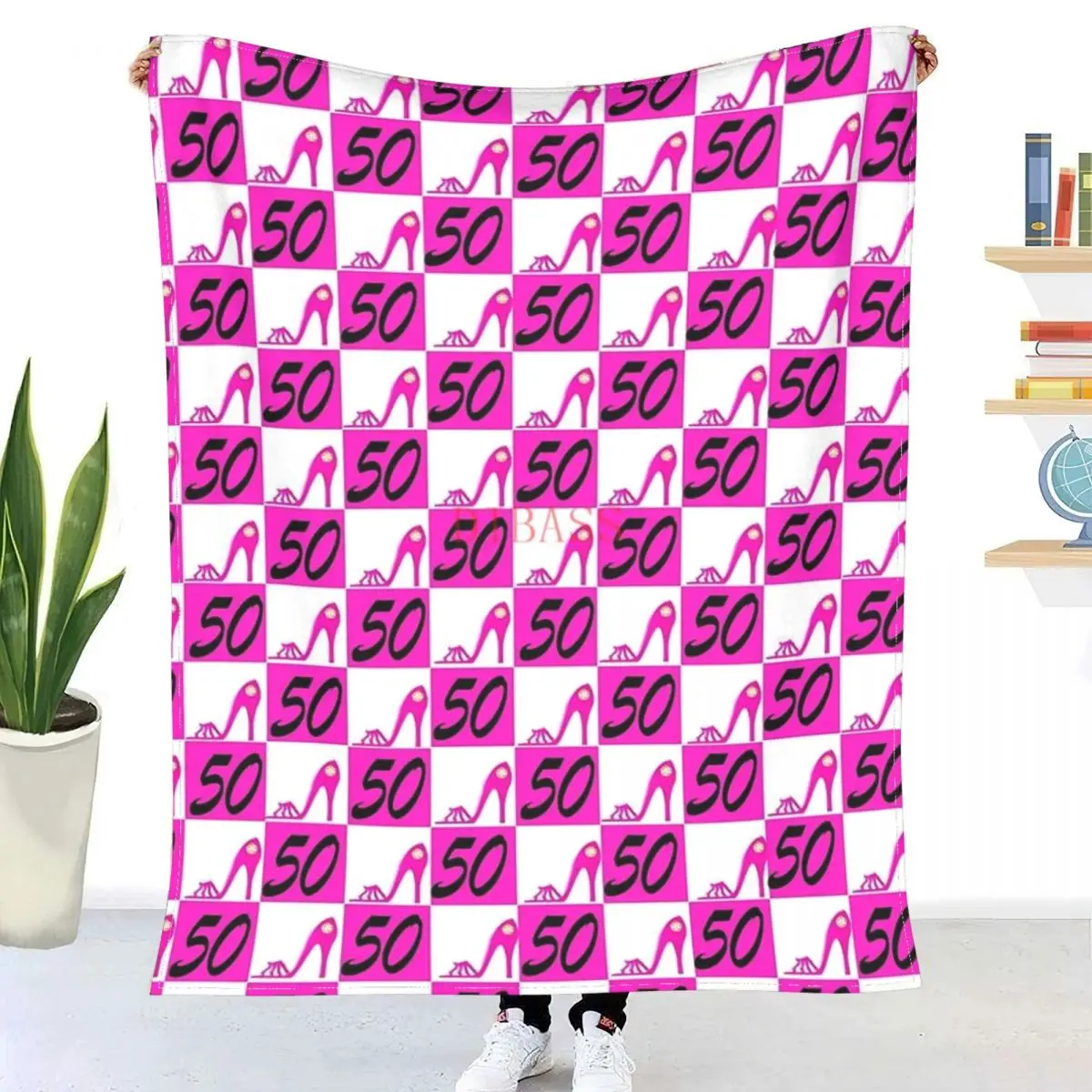 

THIS DIVA IS 50, FIERCE, AND FABULOUS 3D Printed Flannel Throw Blanket
