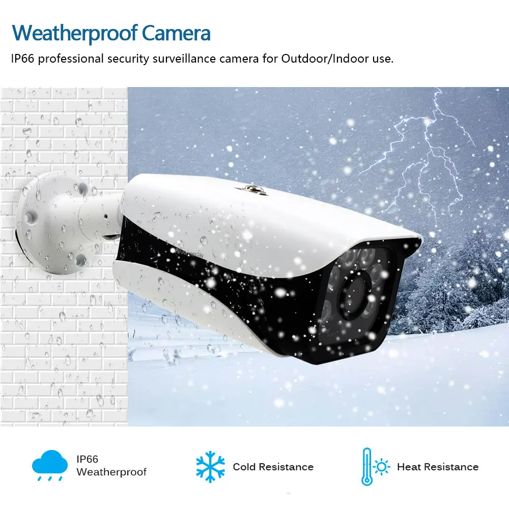 Ip-Камера уличная Водонепроницаемая с функцией ночного видения 5 Мп 40 м |