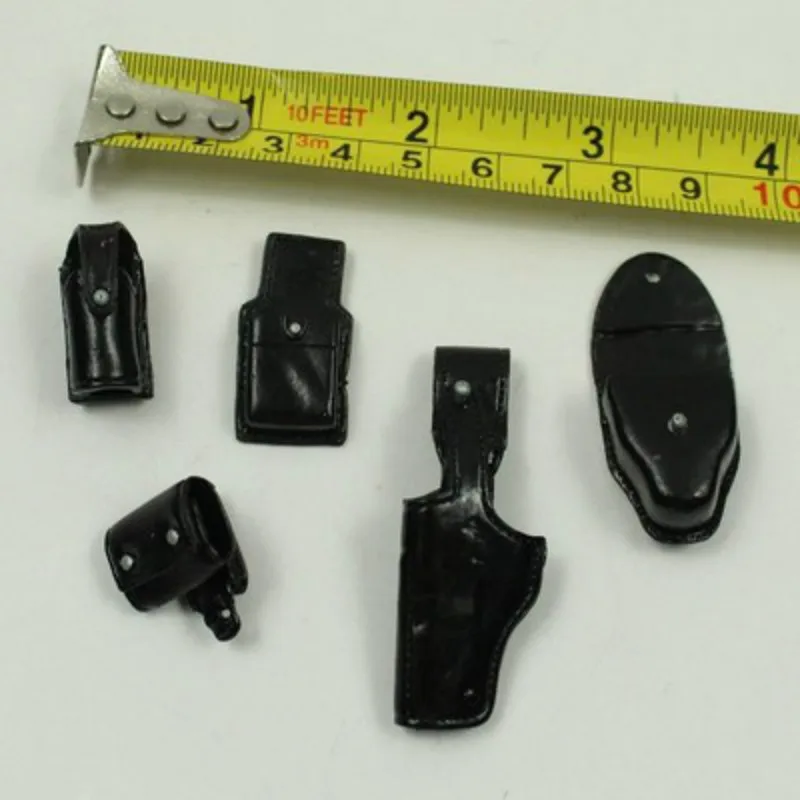 

1/6 Scale Black Ploice Pocket Model Toy for 12in Action Figure Collection Scene