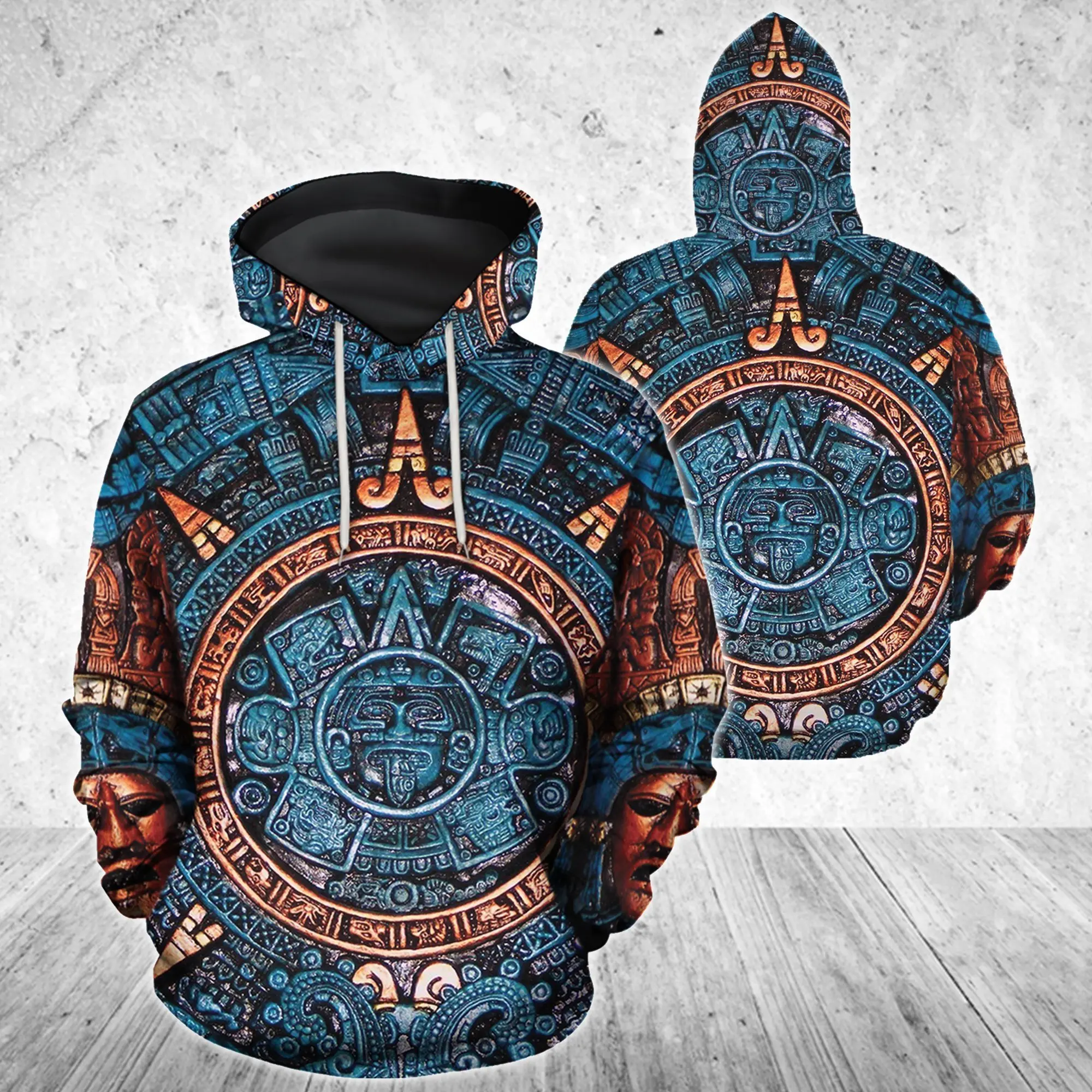 

2021 Viking Aztec Warrior Tattoo Neue Mode Trainingsanzug casual 3D Print Zipper/Hoodie/Sweatshirt/Männer der Frauen stil -27