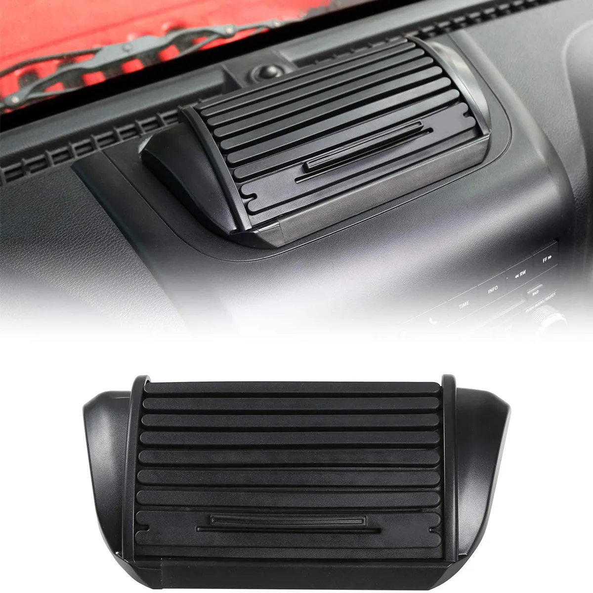 

Органайзер для хранения приборной панели, лоток для приборной панели для Jeep Wrangler JK JKU, 2 двери/4 двери, спортивные аксессуары Sahara Rubicon