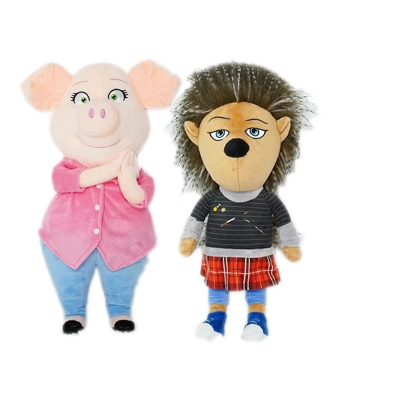 

Sing 2 Plush Doll Cartoon Movie Singer Band Ash Rosita Cute Stuffed Plushie Soft Toy Birthday Gift for Kids Bed Collection Toy