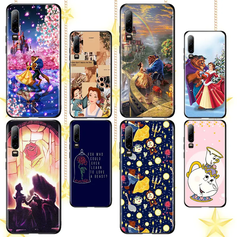 

Beauty and the Beast For Huawei P10 P20 P30 P40 P50 lite Pro lite E P Smart 2019 Z 2021 2018 2020 Black Silicone Soft Phone Case
