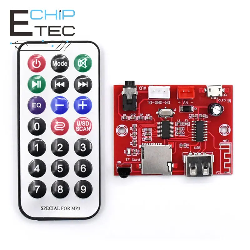 

FS XH-A253 Bluetooth Audio decoder Board TF card audio decoder board with remote control wireless Bluetooth receiving module