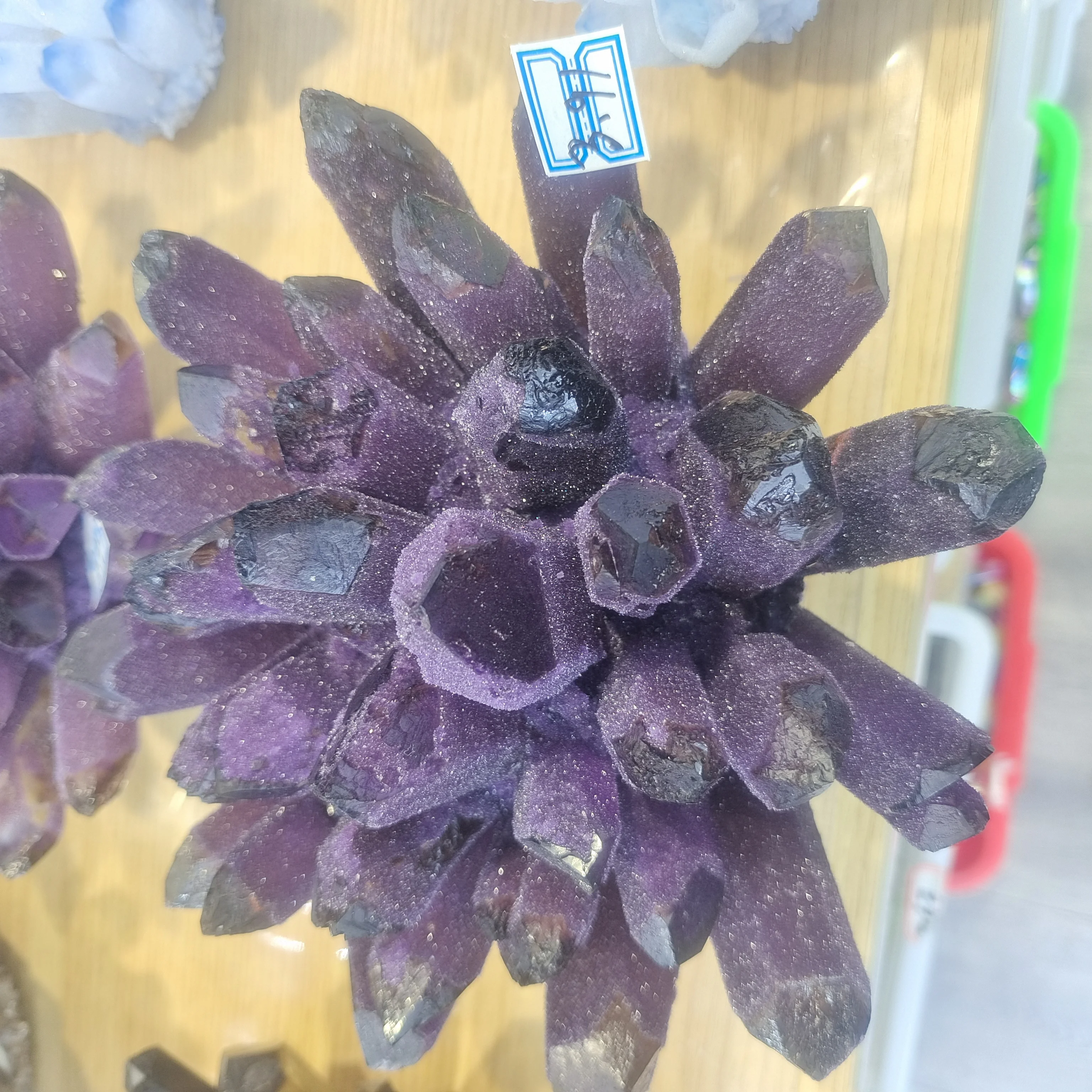 

3.1-4.6kg Natural Raw Amethyst And blue Quartz Purple Crystal Cluster Healing Stones Specimen Home Decoration Crafts Decoration