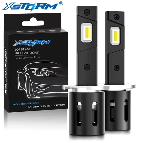 XSTORM H1 LED Headlight Bulbs H3 Led Lamps Mini 20000LM 6500K CSP Super Bright High Low Beam for Car Fog Lights 12V Automobile